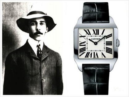 Cartier + Santos Dumont \u003d Relógio de 